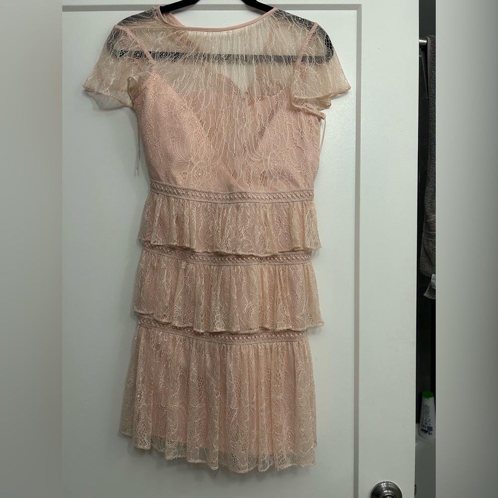 Never worn pink springtime cocktail dress